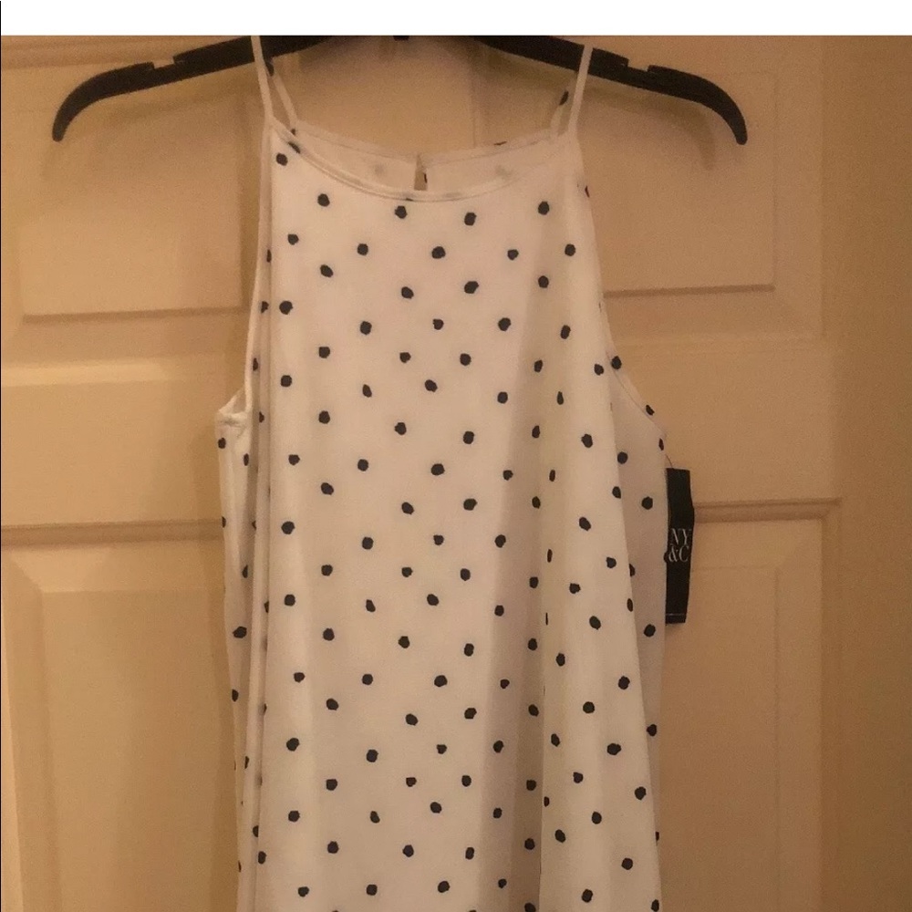 New York and Company Polka Dot Dress XS